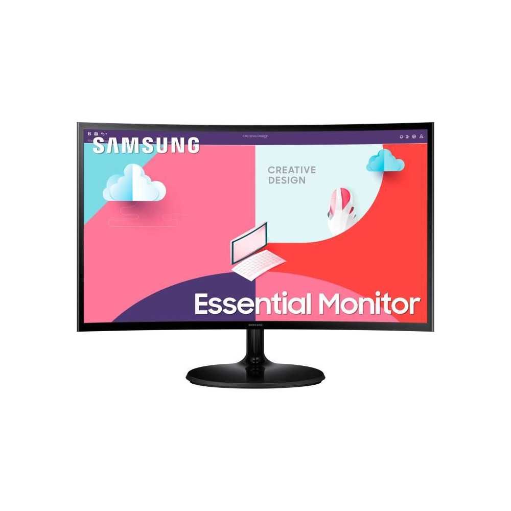 PC screen - SAMSUNG - LS24C360EAUXEN - 24 FHD 1920x1080 - Curved 1800R