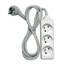 Chacon Multiprise Bloc 3 sockets 16a 1.5m white