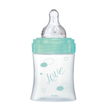 Dodie - Initiation Bottle + Glass 150ml Bird Green