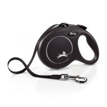 Leash Flexi Collection Strap S Black 5 Meters