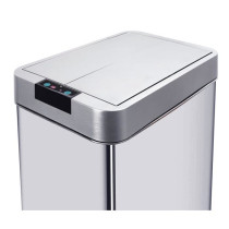 KITCHEN MOVE Automatic bin SILVERLAKE - 70L - Stainless steel with str