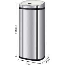 Automatic kitchen bin - LARGO - KITCHEN MOVE - 42 L - Stainless steel