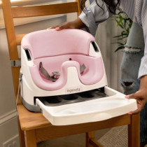 INGENUITY 2-in-1 booster seat with integrated storage tray, peony, fro