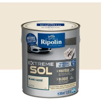 RIPOLIN Interior & Exterior Floor Paint - Off White Satin, 2.5L