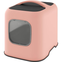 Cat toilet house - ROTHO - 57 x 39 x 40 cm - Litter box - Pink