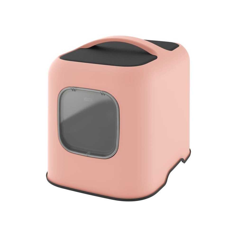 Cat toilet house - ROTHO - 57 x 39 x 40 cm - Litter box - Pink