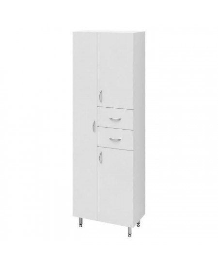 ARMANDO Armoire de Salle de bain 3 portes - L 60 cm - Blanc