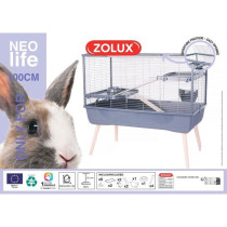 Cage rongeur surélevée - Zolux - Néolife - 2 étages pour lapin - 9