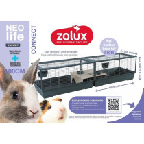 Cage rongeur - Zolux - Néolife Connect - Pour lapin et cochon d'inde