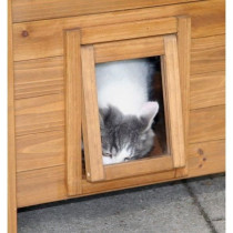 Cat house - KERBL - Lodge - Wood - Brown / Green - 77 x 50 x 73 cm