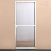 Fighting door mosquito net L100 cm x H220 cm - White aluminum