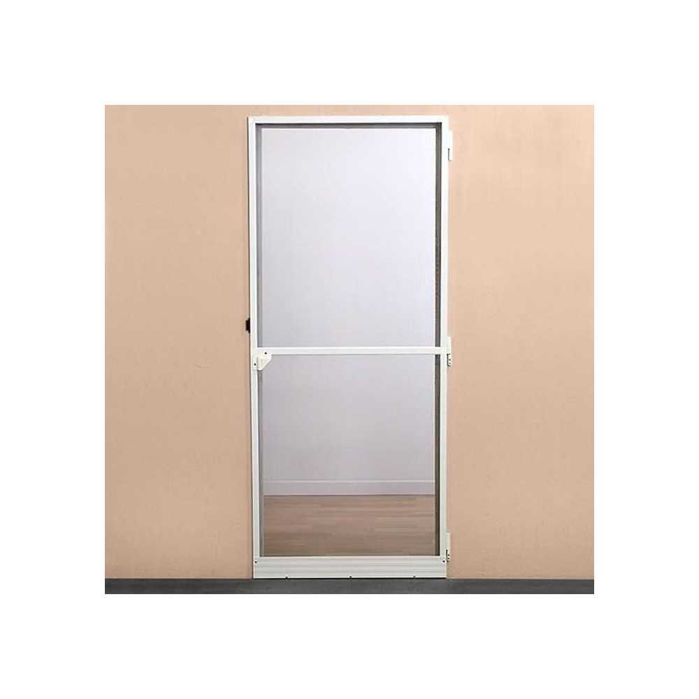 Fighting door mosquito net L100 cm x H220 cm - White aluminum