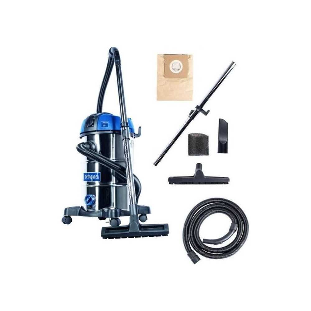 SCHEPPACH water and dust vacuum cleaner - NTS30 Premium - 30L stainles