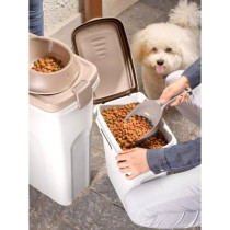 Conteneur Petfood - KERBL - 40 L - Brun / Blanc