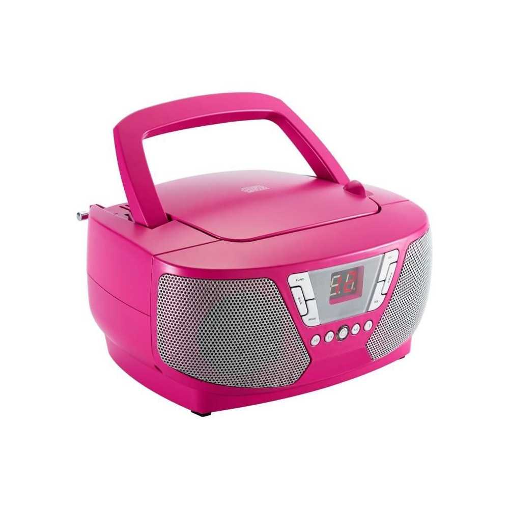 Portable CD Radio Player - BIGBEN INTERACTIVE - CD60RSSTICK - Pink + S