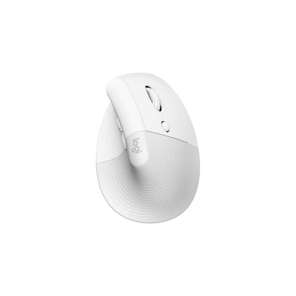 Logitech - Lift mouse for Mac - Wireless Ergonomic - White