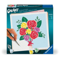 CreArt 20x20 cm Bouquet de roses, Loisir créatif, Adulte, Peinture pa