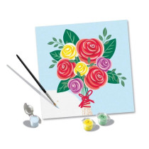 CreArt 20x20 cm Bouquet de roses, Loisir créatif, Adulte, Peinture pa