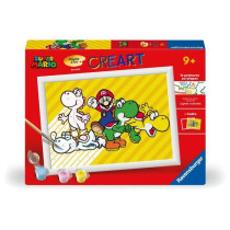 CreArt Kids 18x24cm Super Mario, Kit de peinture par numéros Numéro