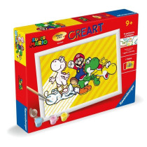 CreArt Kids 18x24cm Super Mario, Kit de peinture par numéros Numéro