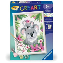 CreArt Kids 18x24cm Maman koala et son bébé, Kit de peinture par num