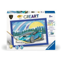 CreArt Kids 18x24cm Lamborghini, Kit de peinture par numéros Numéro