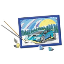 CreArt Kids 18x24cm Lamborghini, Kit de peinture par numéros Numéro