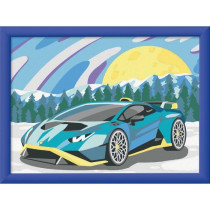 CreArt Kids 18x24cm Lamborghini, Kit de peinture par numéros Numéro