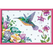 CreArt Kids 31x21cm Colibri et fleurs exotiques, Kit de peinture par n