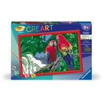 CreArt Kids 31x21cm Perroquets, Kit de peinture par numéros Numéro d