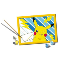 CreArt Kids 18x24cm Pikachu Éclair, Kit de peinture par numéros Num