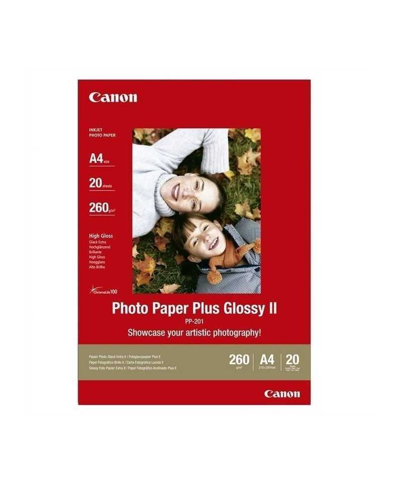 Papier photo brillant CANON PP-201 - 20 feuilles A4 265gr