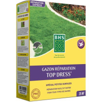 Gazon Réparation Top Dress' - BHS - 500g | 20 m² | Semences enrobée