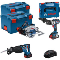 ensemble d'outils 18V GSB/GKS/GSA - BOSCH - avec 2 batteries 18V 5.5AH