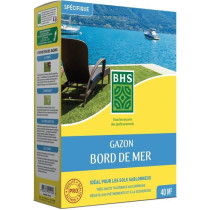 Gazon - BHS - Gazon Bord de Mer 1kg | 40m² | Résistant vent, sécher