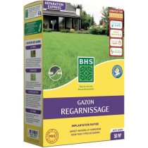 Gazon Regarnissage Terrain Sec - BHS - 1kg | 40 m² | Résistant et du