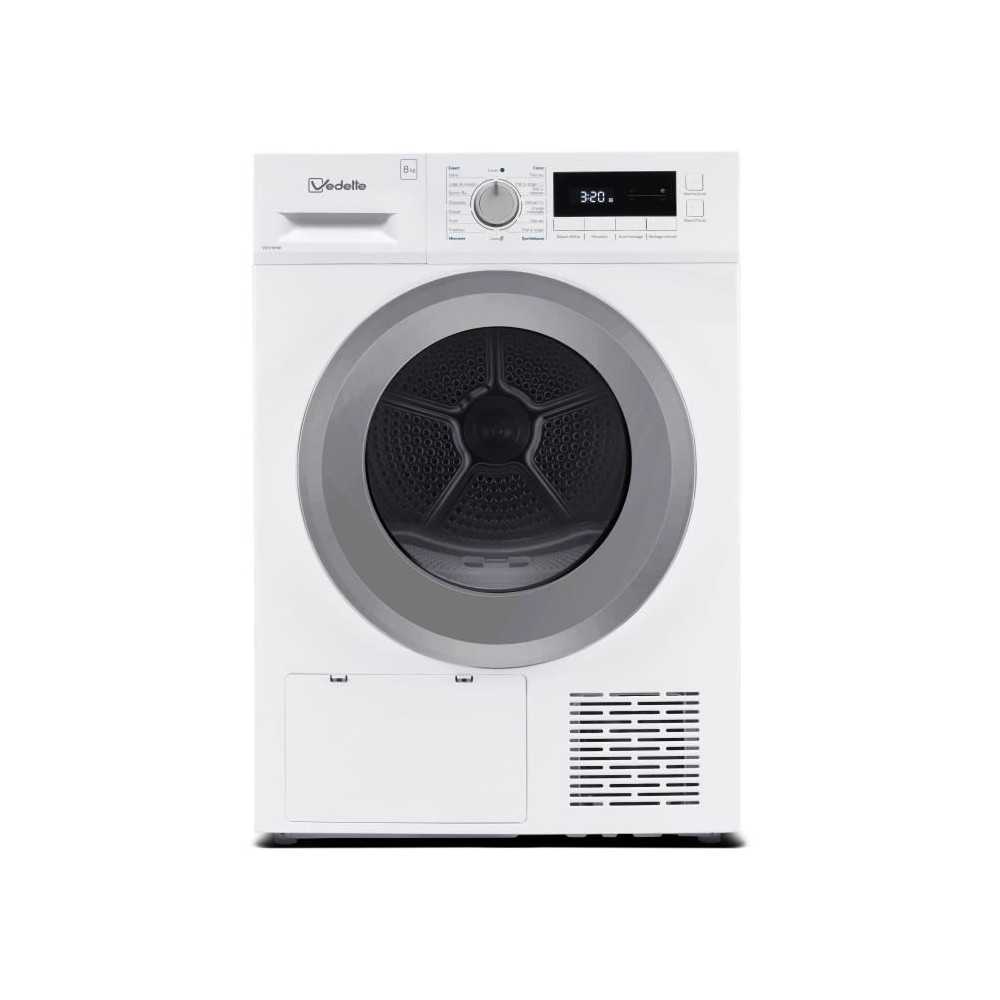 Seche-linge pompe a chaleur VEDETTE VSF318HW - 8 kg - L60cm - Classe A