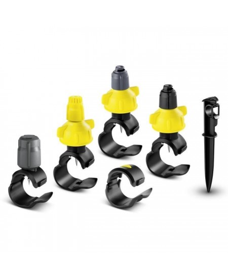 Set micro-asperseurs - KARCHER - 5 Goutteurs - 10 Micro Asperseurs - 10 Colliers réparateurs