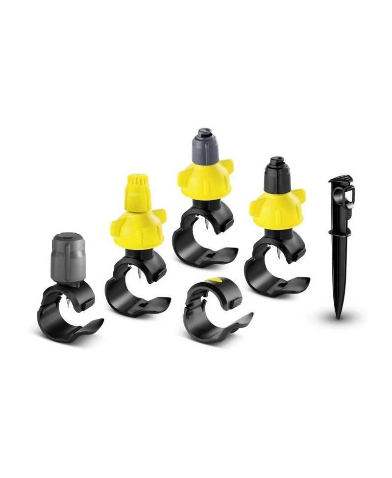 Set micro-asperseurs - KARCHER - 5 Goutteurs - 10 Micro Asperseurs - 10 Colliers réparateurs