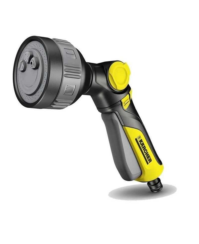 Pistolet d'arrosage Plus - KARCHER - Multifonction - Gâchette autobloquante et rotative - 4 formes de jets