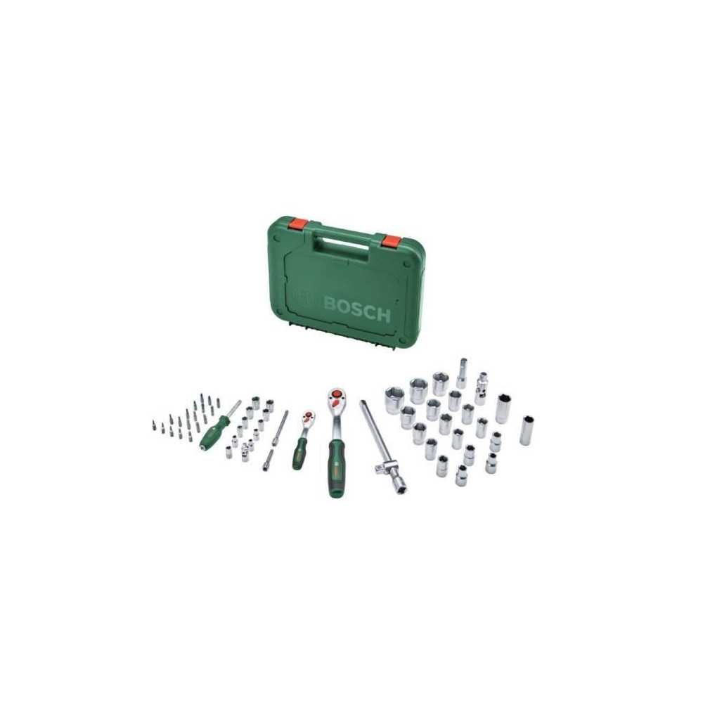 Bosch 57-piece ratchet set 1/4 + 1/2 (for various DIY projects 55 high