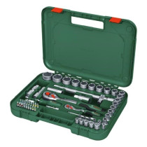 Bosch 57-piece ratchet set 1/4 + 1/2 (for various DIY projects 55 high