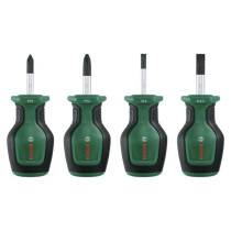 Bosch Set of 4 short screwdrivers (compact for screwing in tight space