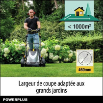 Tondeuse a gazon électrique - POWERPLUS - POWPG6290 - 1800 W - 460 mm