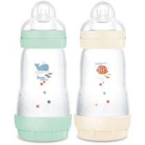 Set of 2 Baby Bottles - MAM - Easy Start - Classic Anti-colic - 260 ml