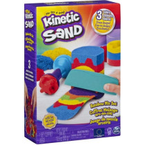 KINETIC SAND - ARC-EN-CIEL 390 G box + 6 accessories - Random model