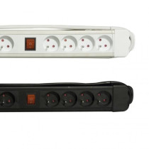 Chacon Bloc Mulitprises 8 16A sockets with 2 black switches