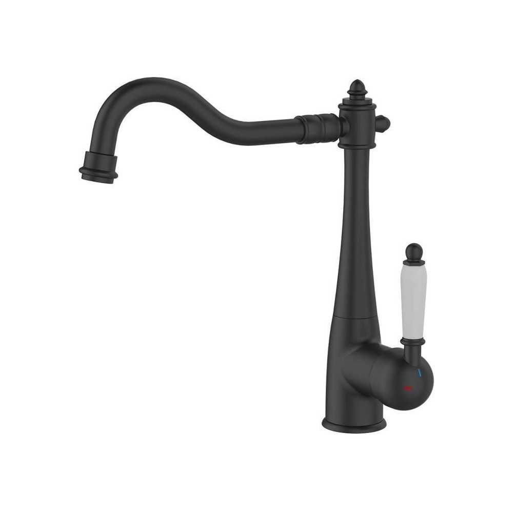 Kitchen mixer tap - EDOUARD ROUSSEAU - RETRO - Black