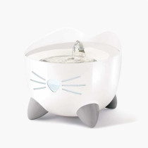 CAT IT Fontaine a eau automatique pour chat - 2,5 L (Acier inox et fil