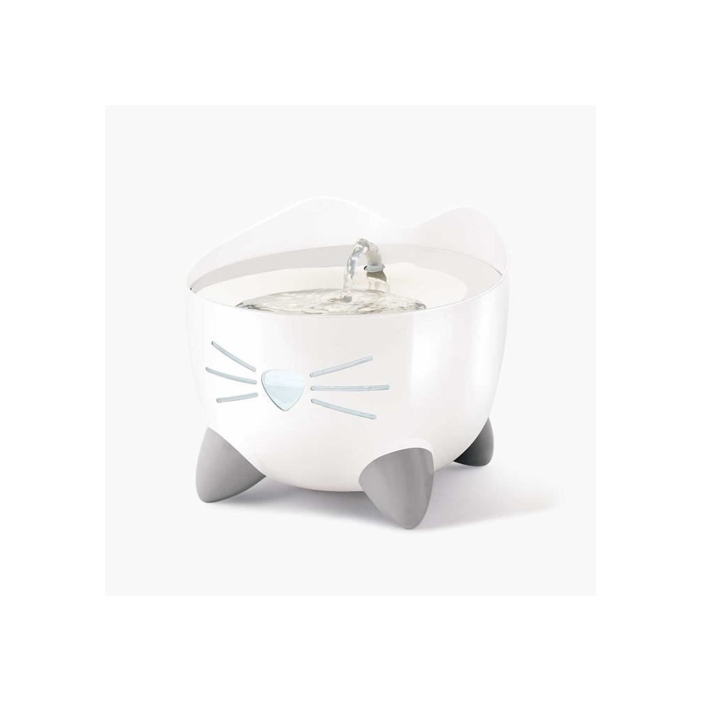 CAT IT Fontaine a eau automatique pour chat - 2,5 L (Acier inox et fil